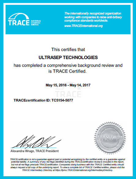 Trace Certification